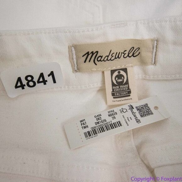 NEW Madewell The Curvy Perfect Vintage Jean tile‎ white, 29 - Picture 12 of 15